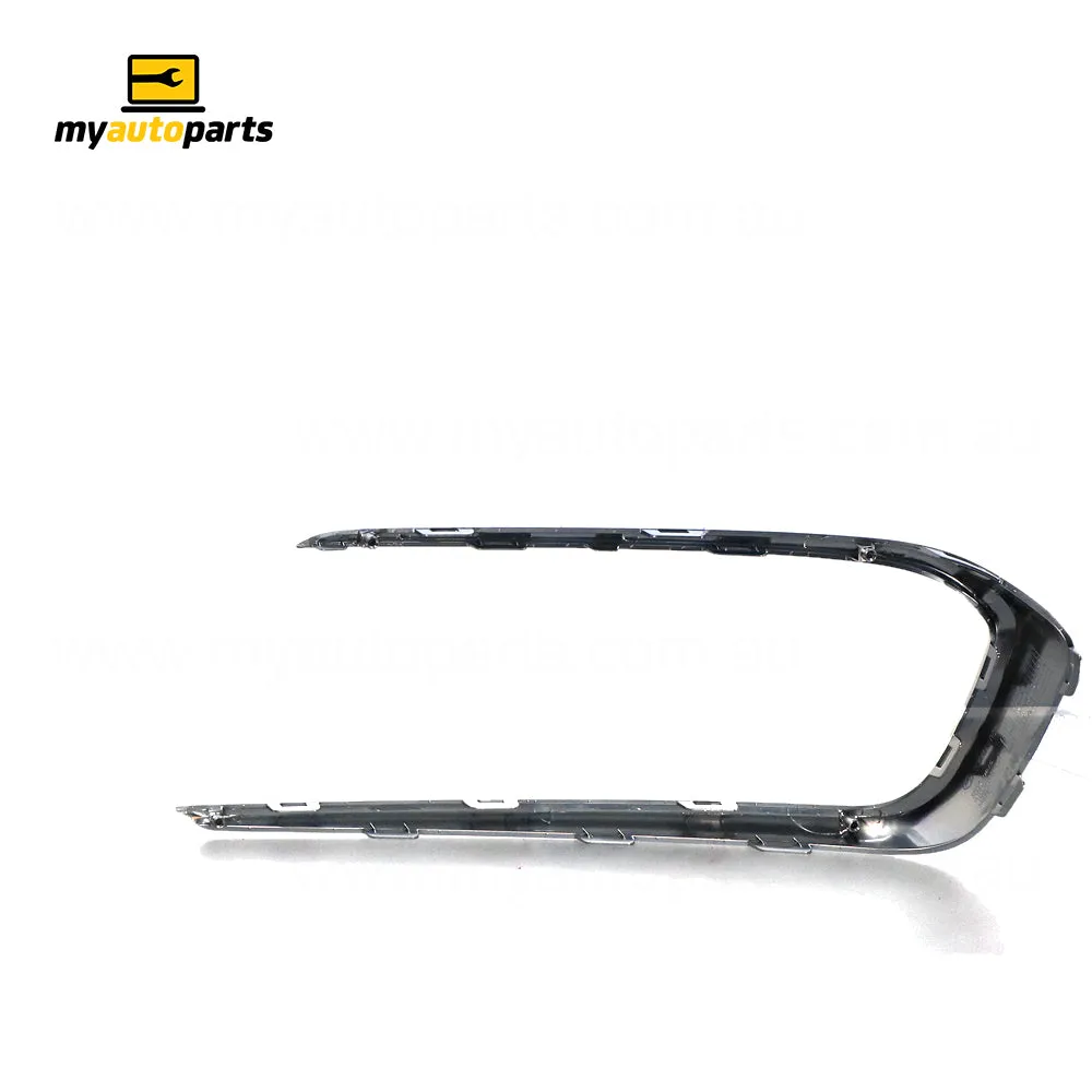 Satin Chrome Front Bar Grille Mould Passenger Side Genuine Suits Hyundai Santa Fe DM 2015 to 2018
