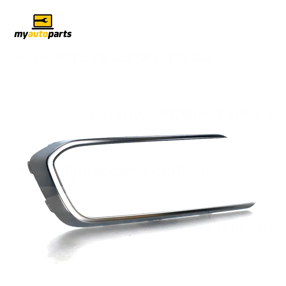 Satin Chrome Front Bar Grille Mould Passenger Side Genuine Suits Hyundai Santa Fe DM 2015 to 2018