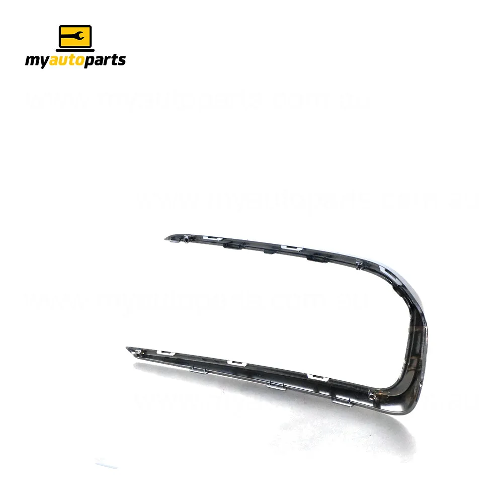Satin Chrome Front Bar Grille Mould Passenger Side Genuine Suits Hyundai Santa Fe DM 2015 to 2018
