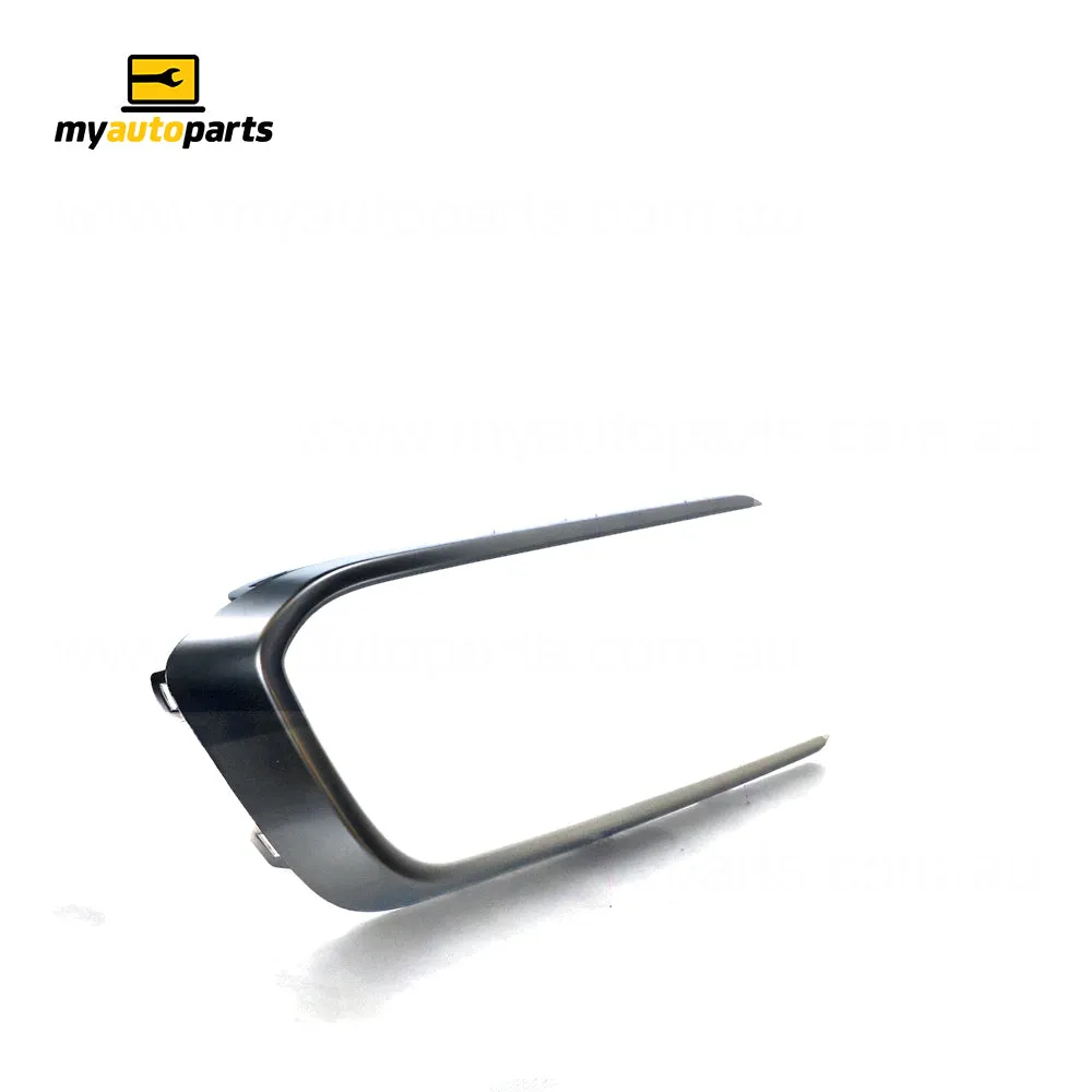 Satin Chrome Front Bar Grille Mould Passenger Side Genuine Suits Hyundai Santa Fe DM 2015 to 2018
