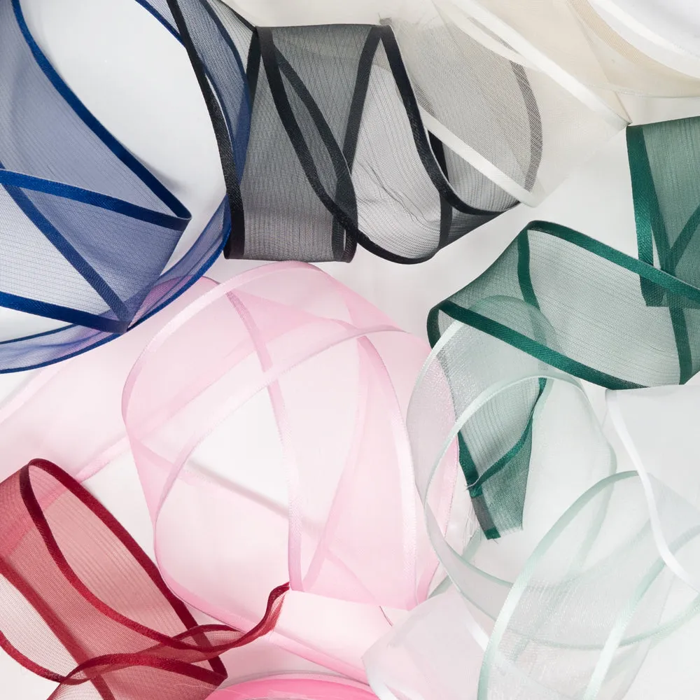 Satin Edge Wired Sheer Ribbon