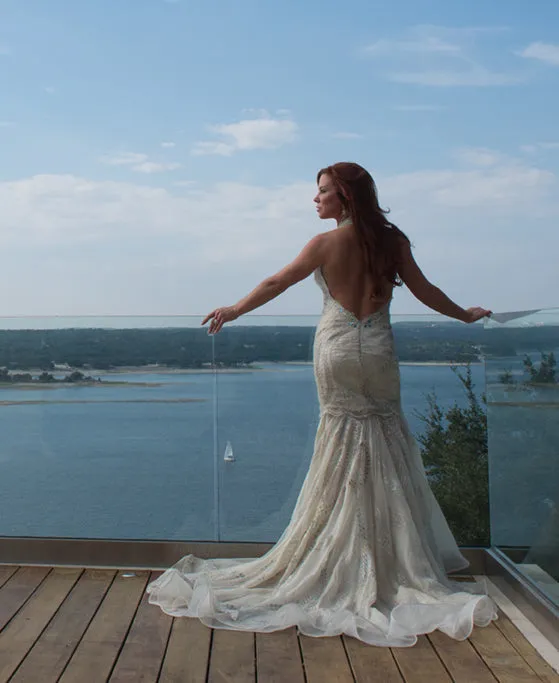 Solstiss Lace Mermaid Gown - Linda Asaf Bridal