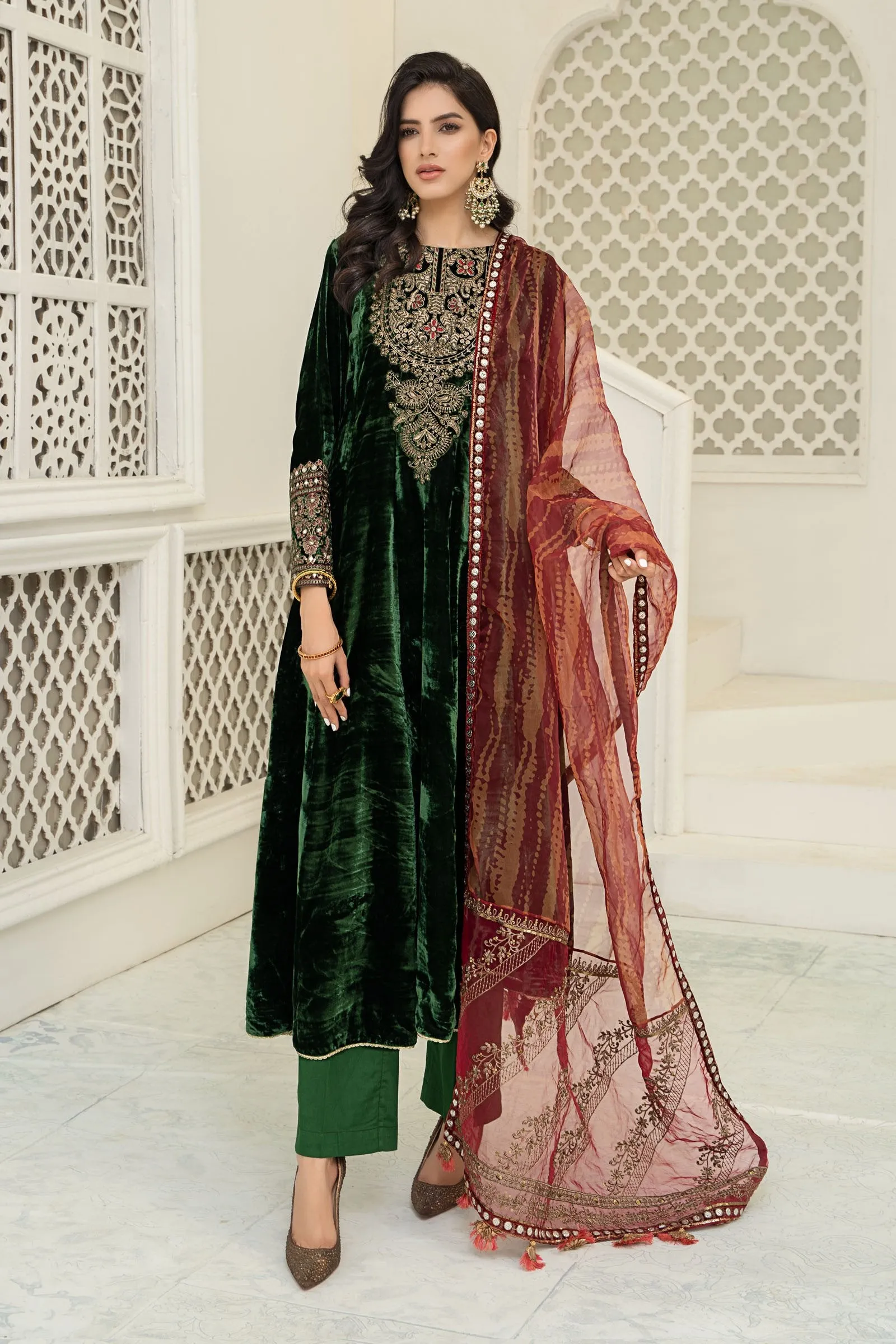 Suit Green SF-W22-06 | Maria B Ready to Wear