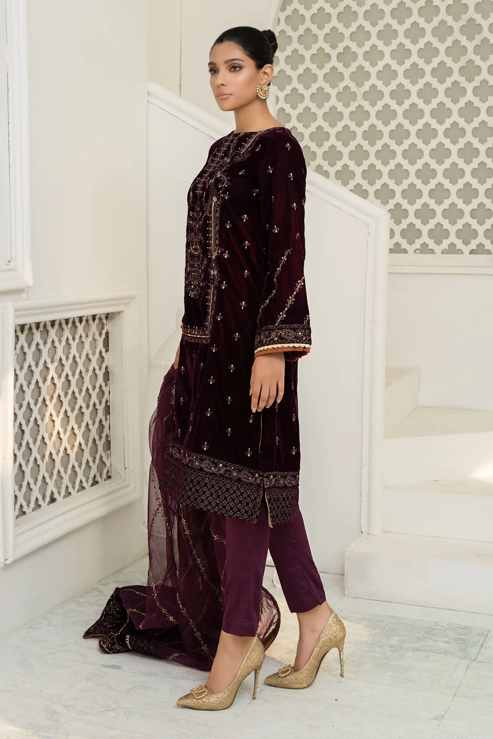 Suit Purple SF-W22-11 | Maria B Ready to Wear
