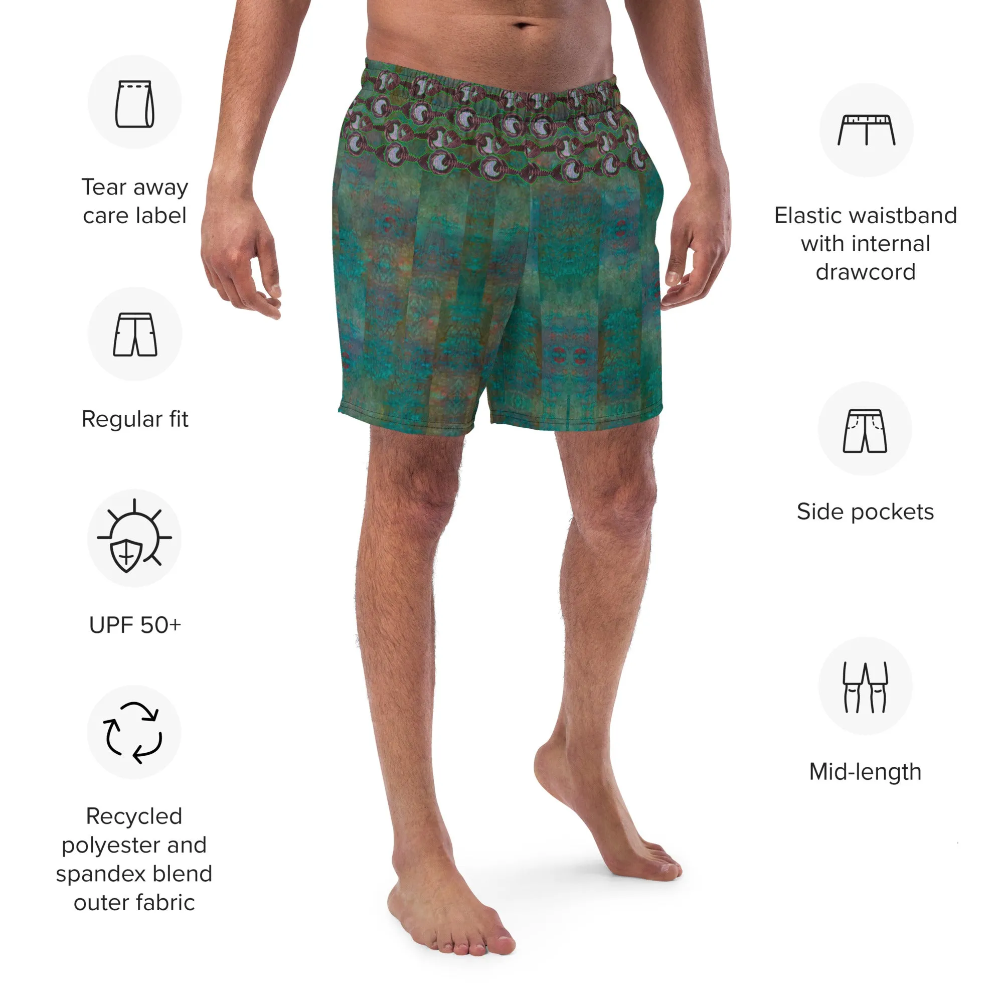 Swim Trunks (Virilis)(Grail Night Rose Purple Logo) RJSTH@Fabric#4 RJSTHS2023 RJS