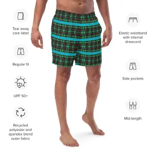 Swim Trunks (Virilis)(Tree Link Blue Logo Stripe) RJSTH@Fabric#10 RJSTHS2023 RJS