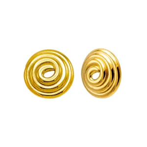 Swirled Circle Stud Earring