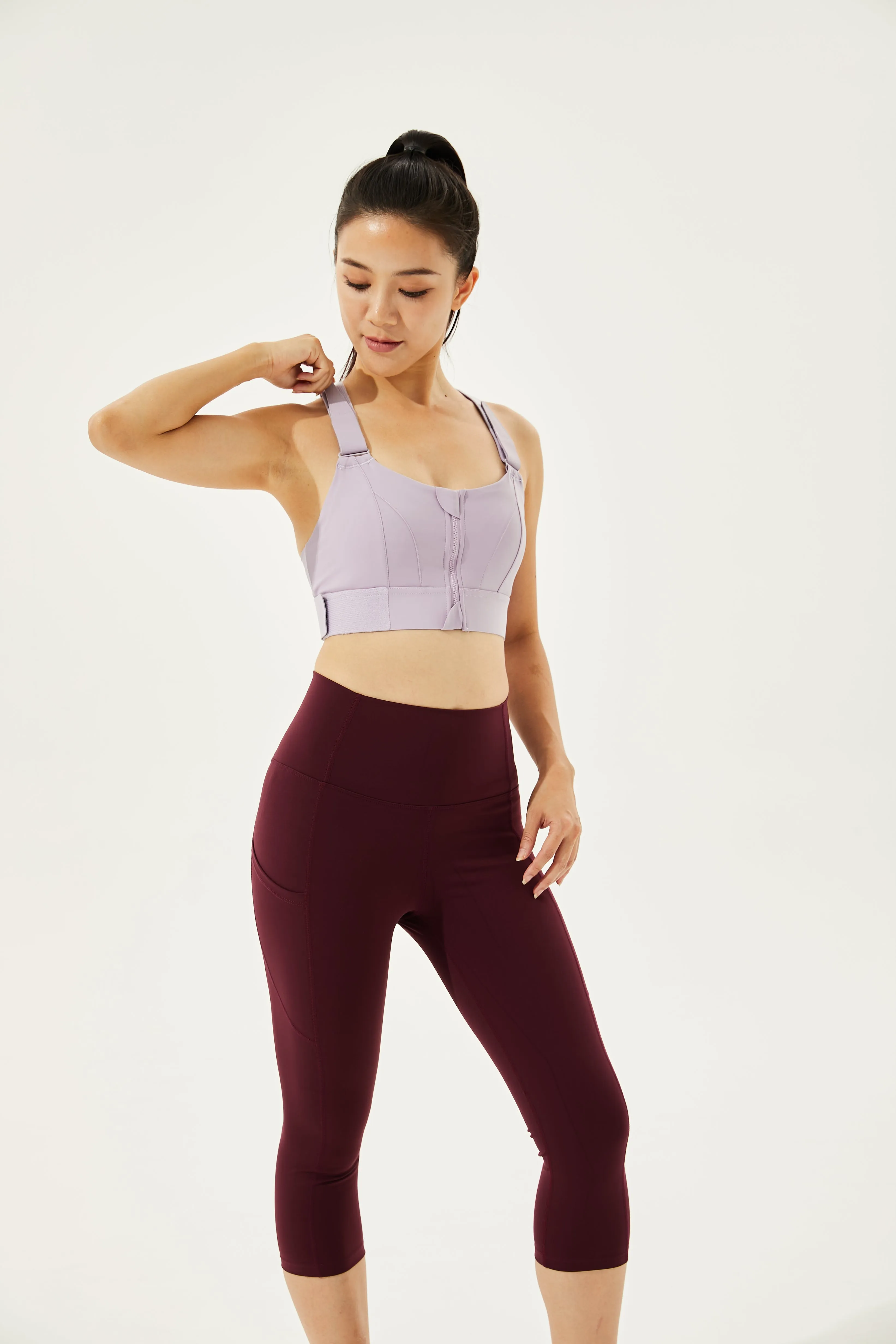 Tangs Display - High Intensity Fully Adjustable PowerFlex Sports Bra with Zip and Moulded Bra Cups (Up To 4XL)