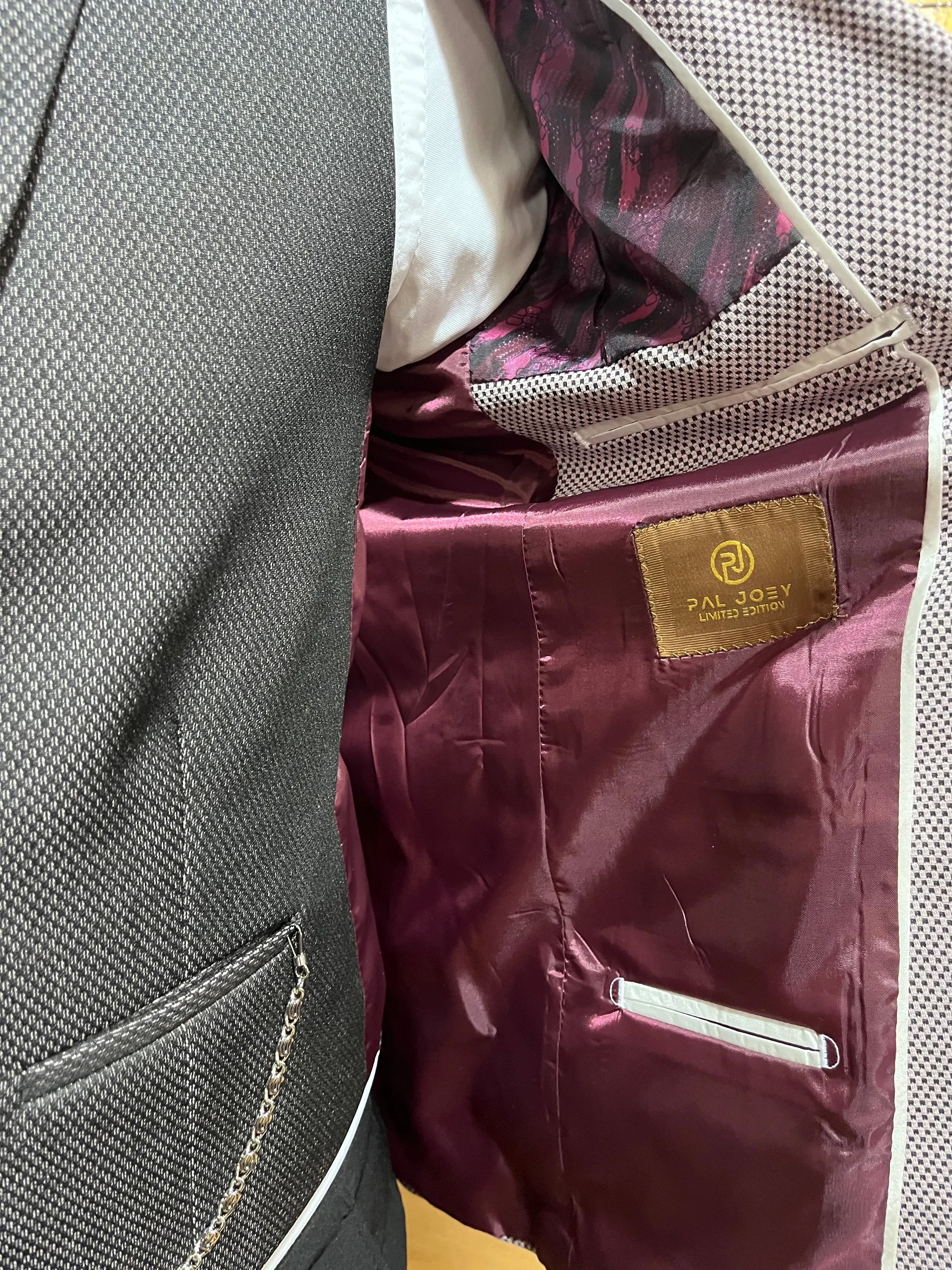 Tatum - Pink/Black 3 Piece Suit