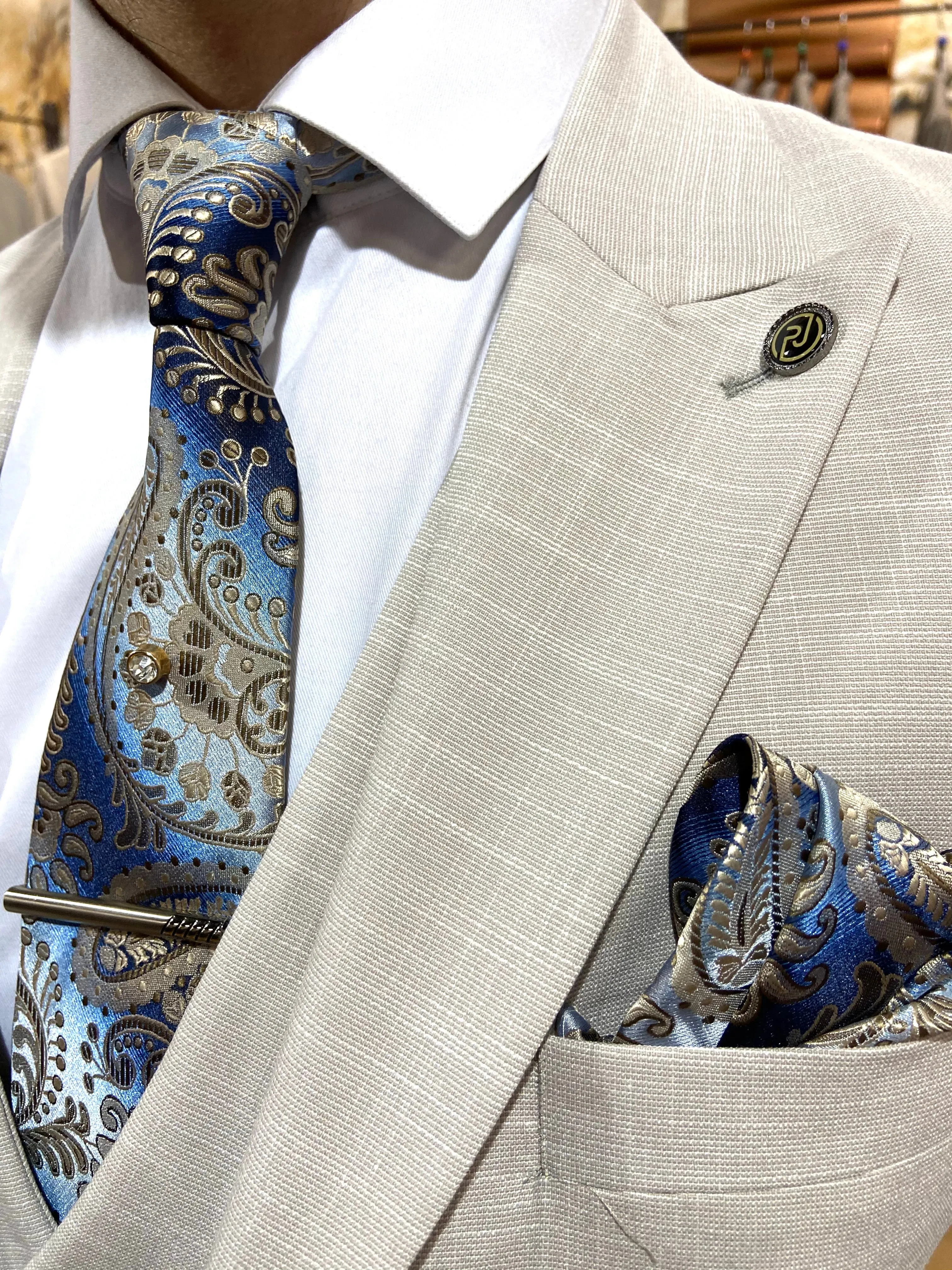 Thelma - Stone 3 Piece Suit