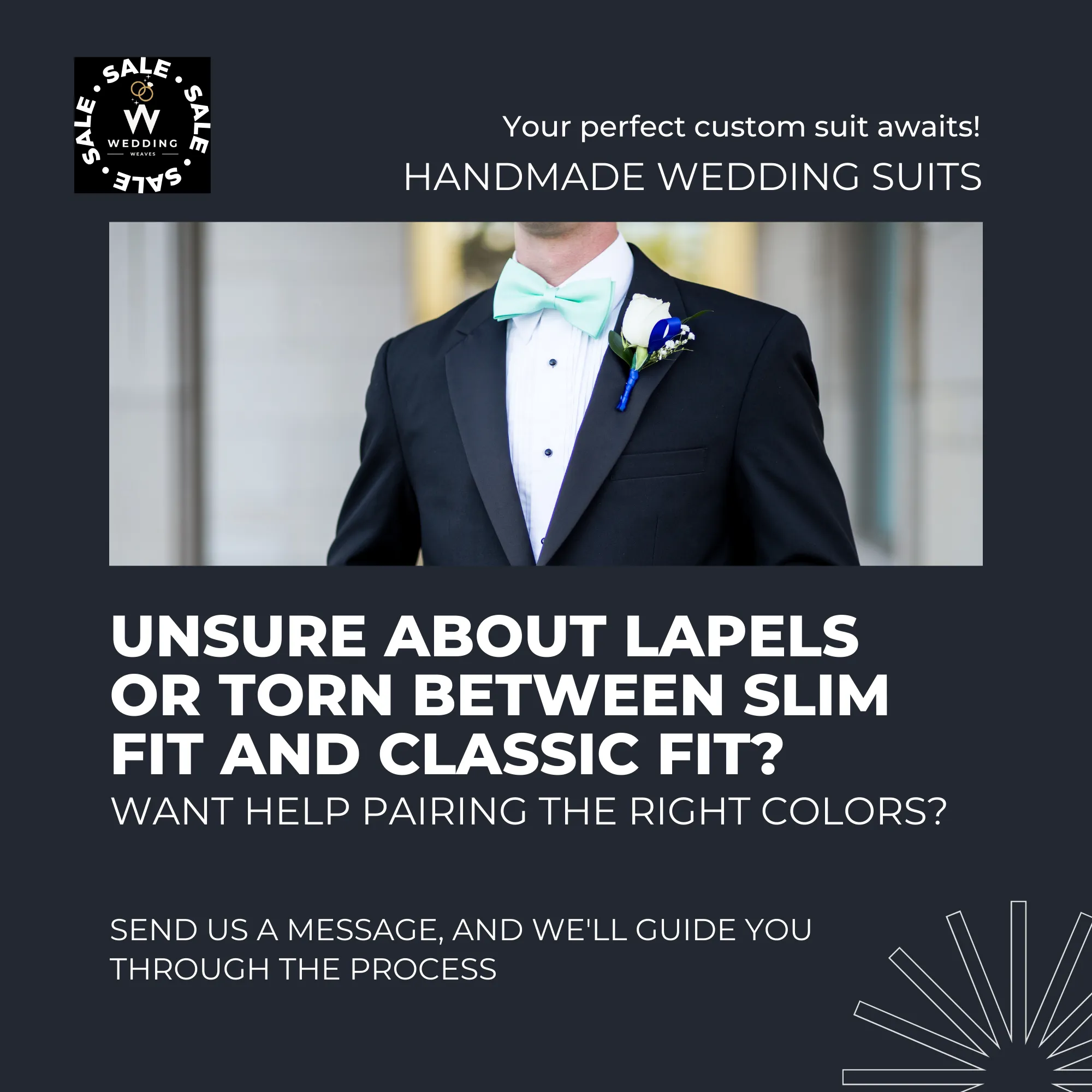 Three-Piece Brown Suit for Men - Bespoke Wedding Suit, Custom Tailored Wedding Attire