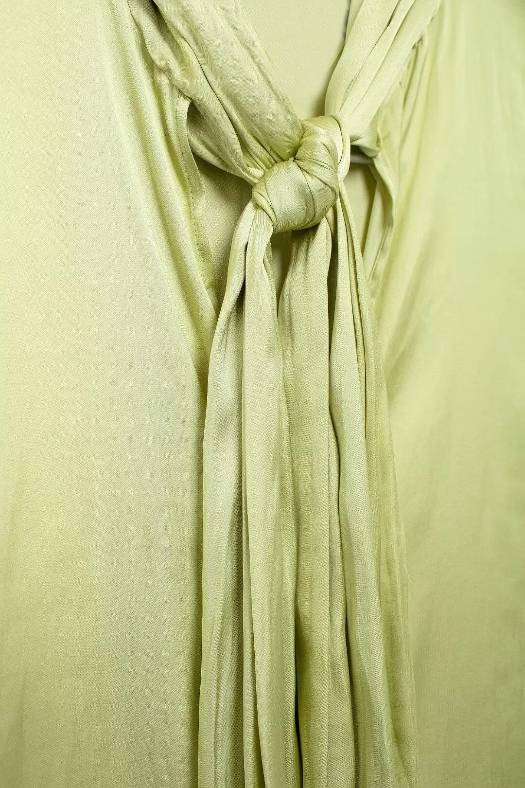Tied Neck Bell Sleeve Blouse