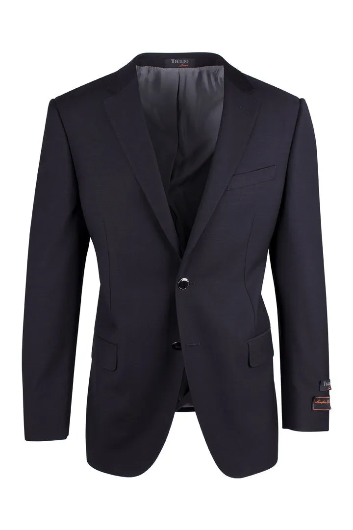 Tiglio Luxe Black Dolcetto Modern Fit, Pure Wool Jacket TIG1001