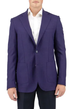 Tiglio Luxe Purple Dolcetto Modern Fit, Pure Wool Jacket TL3376