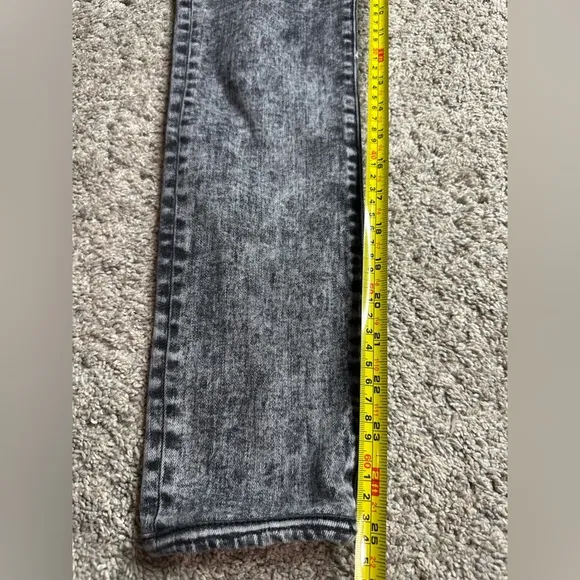 Veronica Beard Brooke Midrise Skinny Jeans Sz 26 27 2 4 black gray acid wash