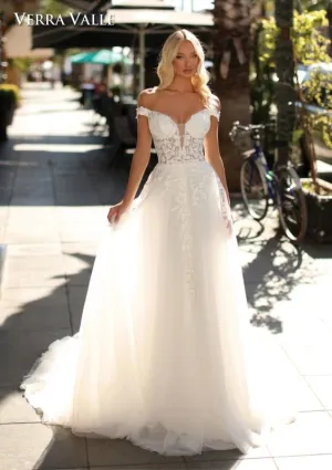Verra Valle Size 4 900286 Ivory Gown