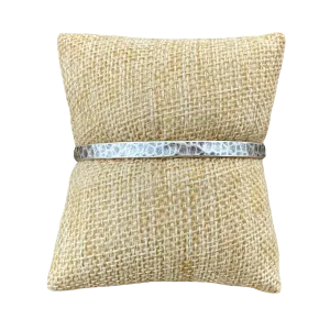 Vintage Hammered Small Silver Bangle