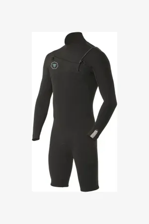 VISSLA 7 SEAS 2-2 LONG SLEEVE SPRING WETSUIT - BLACK