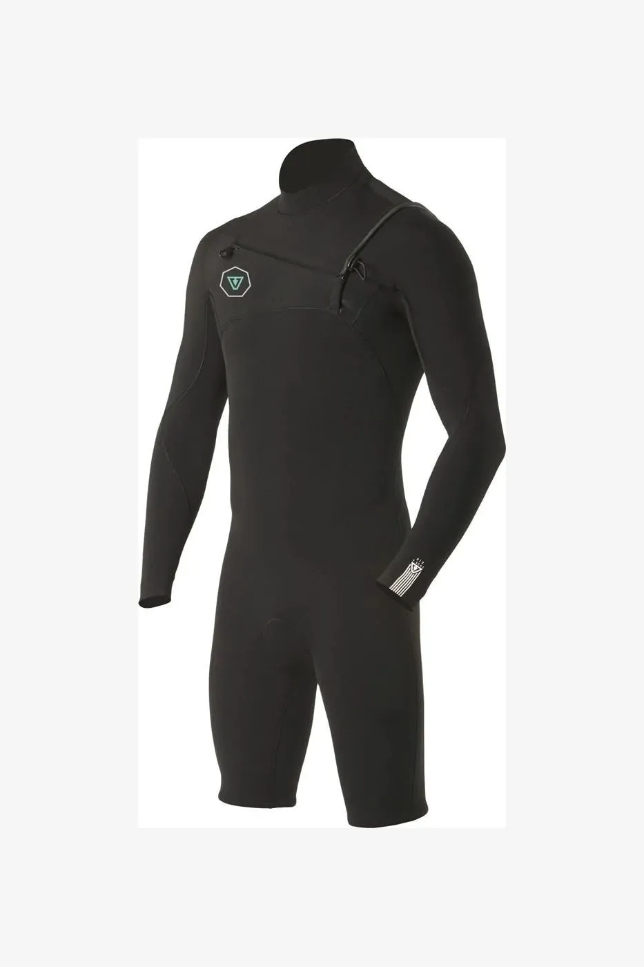 VISSLA 7 SEAS 2-2 LONG SLEEVE SPRING WETSUIT - BLACK