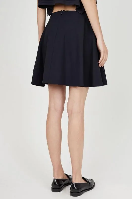 Walt Suiting Cascade Skirt in Black
