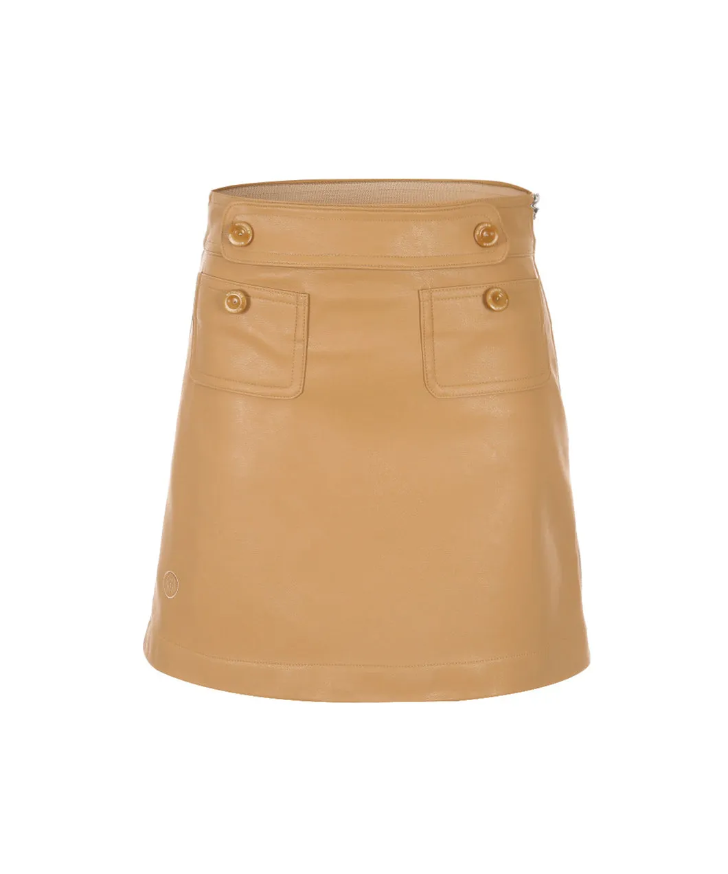[Warehouse Sale] MYCL A-line Leather Skirt Beige