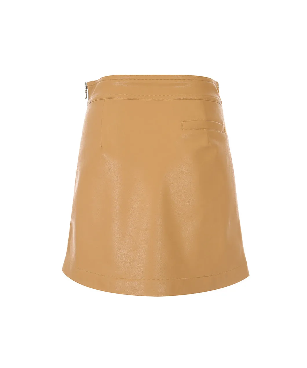 [Warehouse Sale] MYCL A-line Leather Skirt Beige