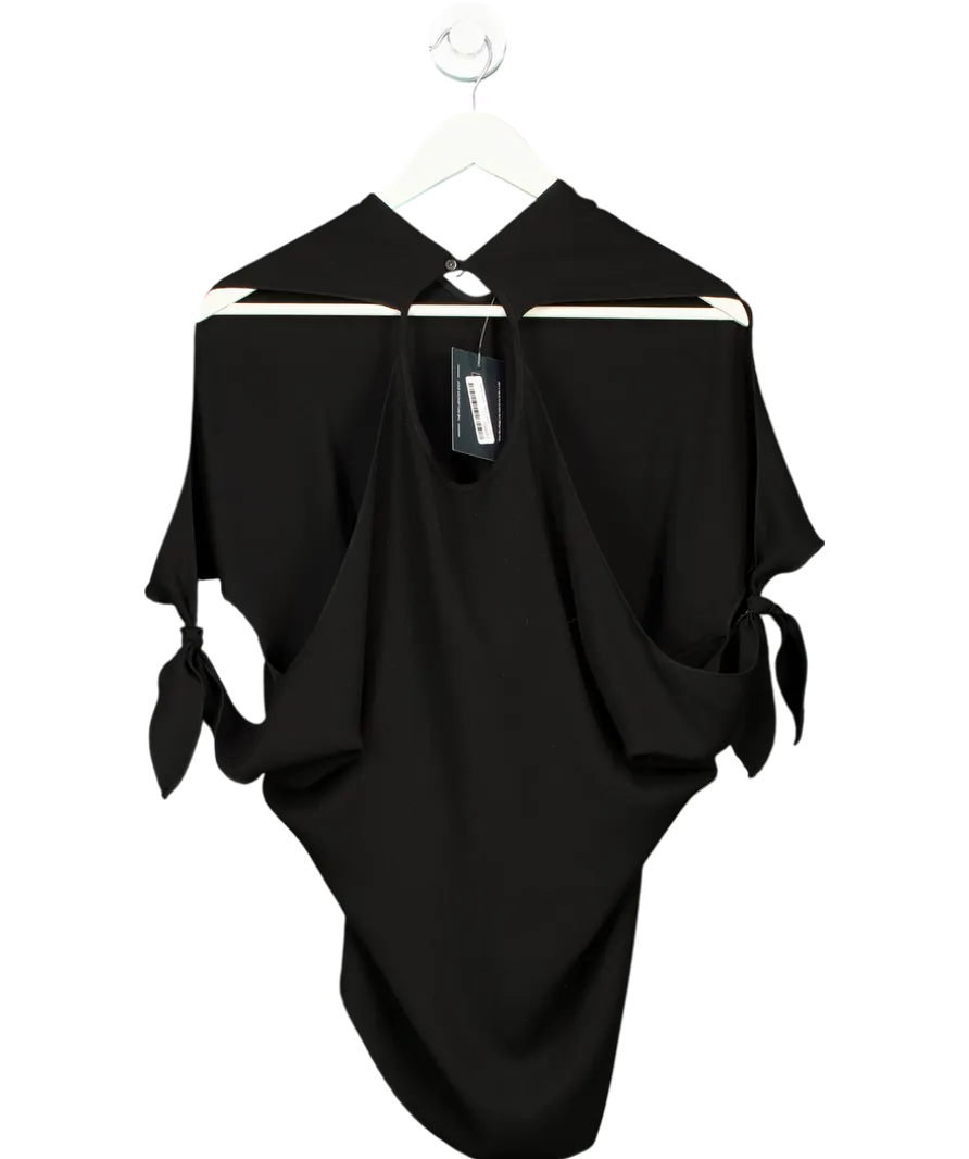Wilfred Black Back Cut Outs Blouse UK S