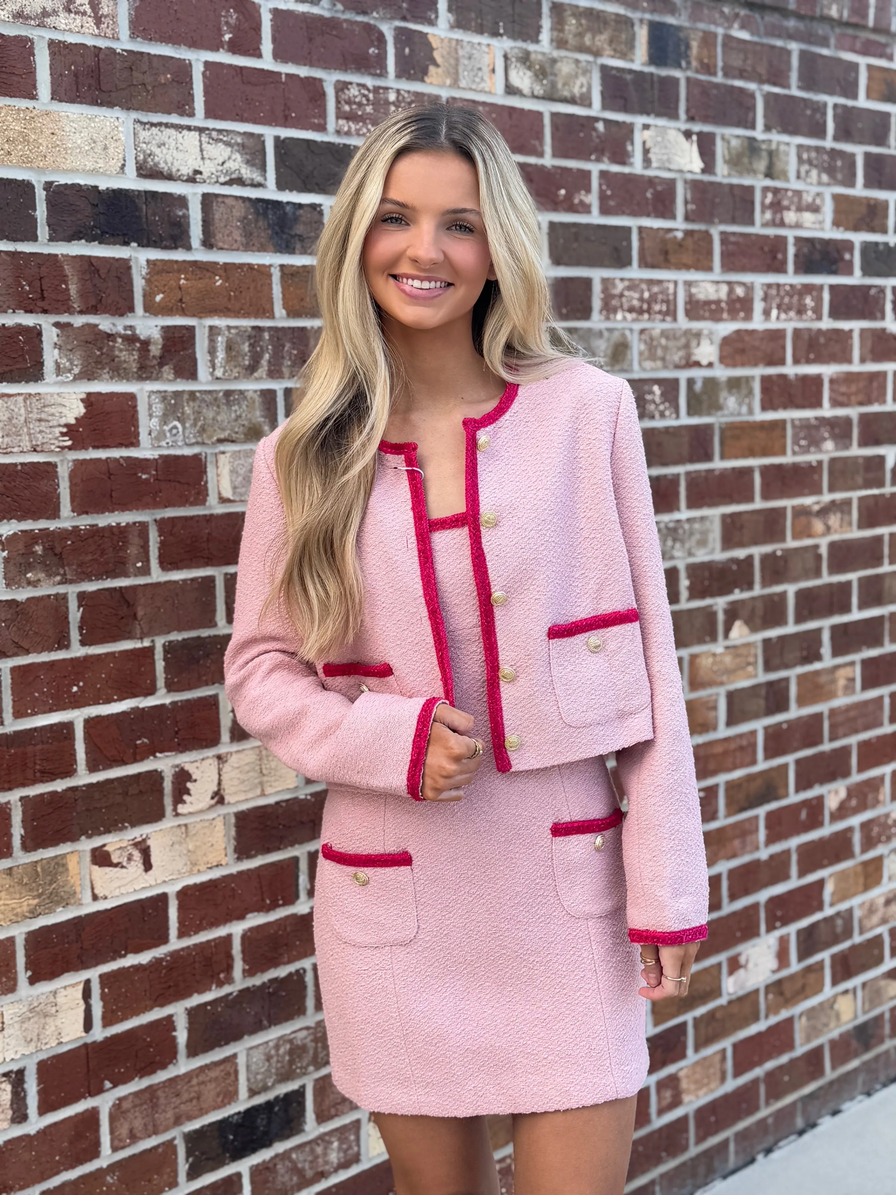 Windsor Dress (Light Pink/Pink)