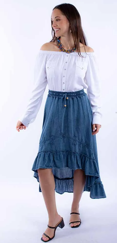 Women's Cantina Collection Skirt: Ruffle Hi Lo