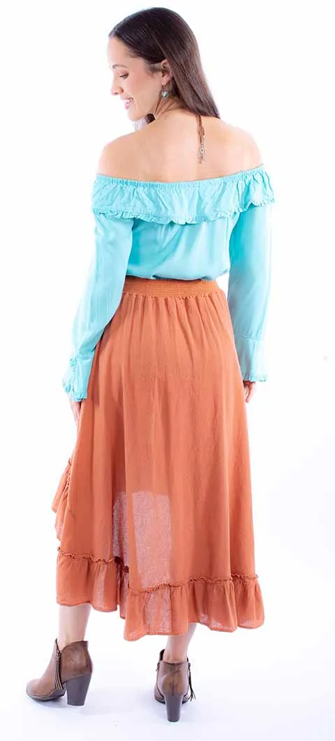 Women's Cantina Collection Skirt: Ruffle Hi Lo