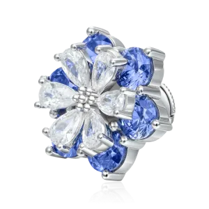 Women's Pear Cut Flower Earring