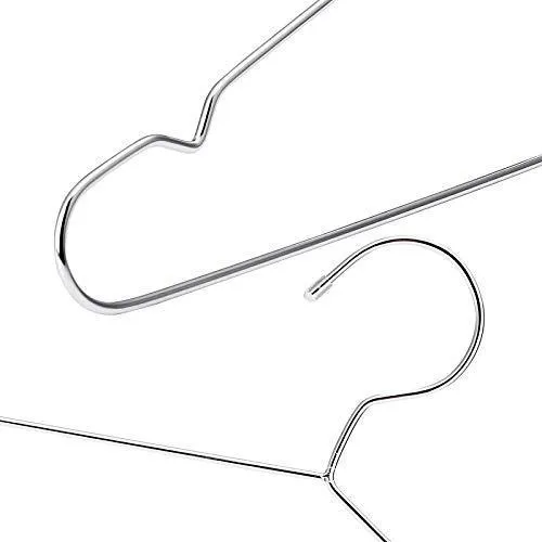 Xyijia Hanger 45Cm Stainless Steel Strong Metal Wire Hangers, Coat Hanger, Standard Suit Hangers, Clothes Hanger (30 Pcs/Lot)