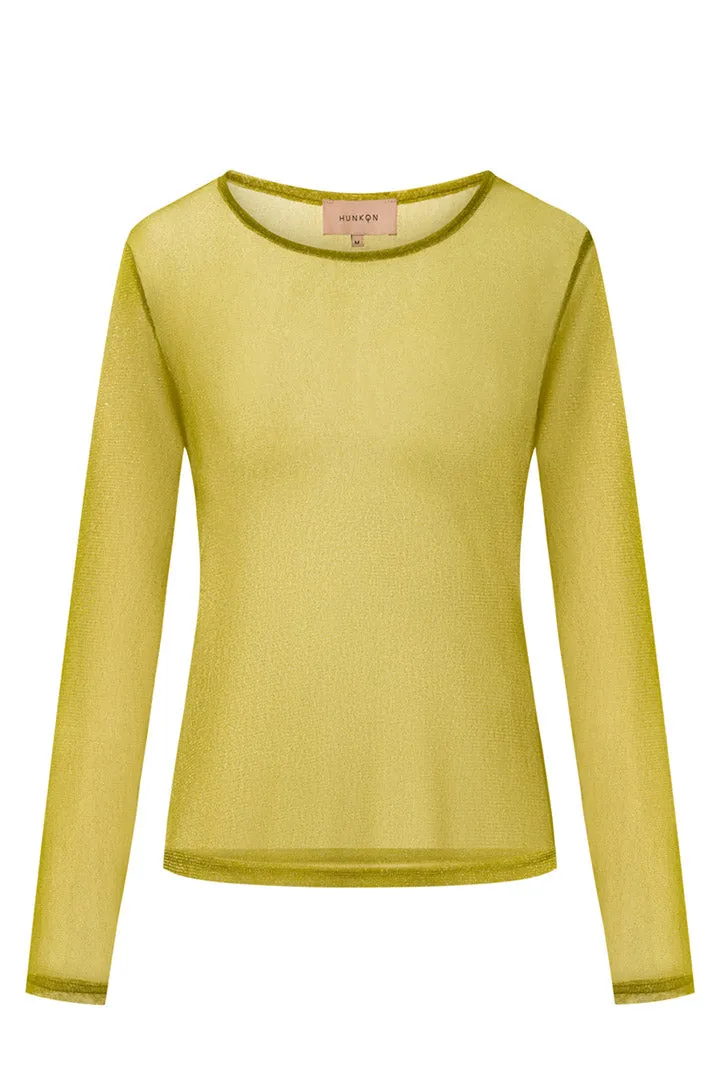 Zion Blouse - Golden lime